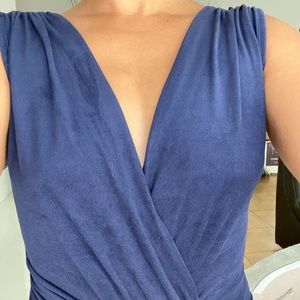 Navy blue dress. Worn one time. Comfortable. Sexy.
